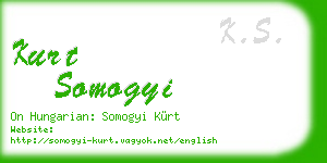 kurt somogyi business card